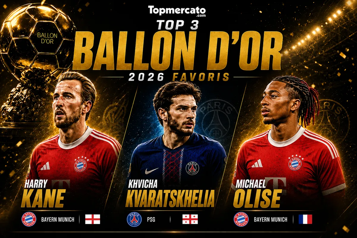 Le Top 12 des favoris du Ballon d’Or 2026