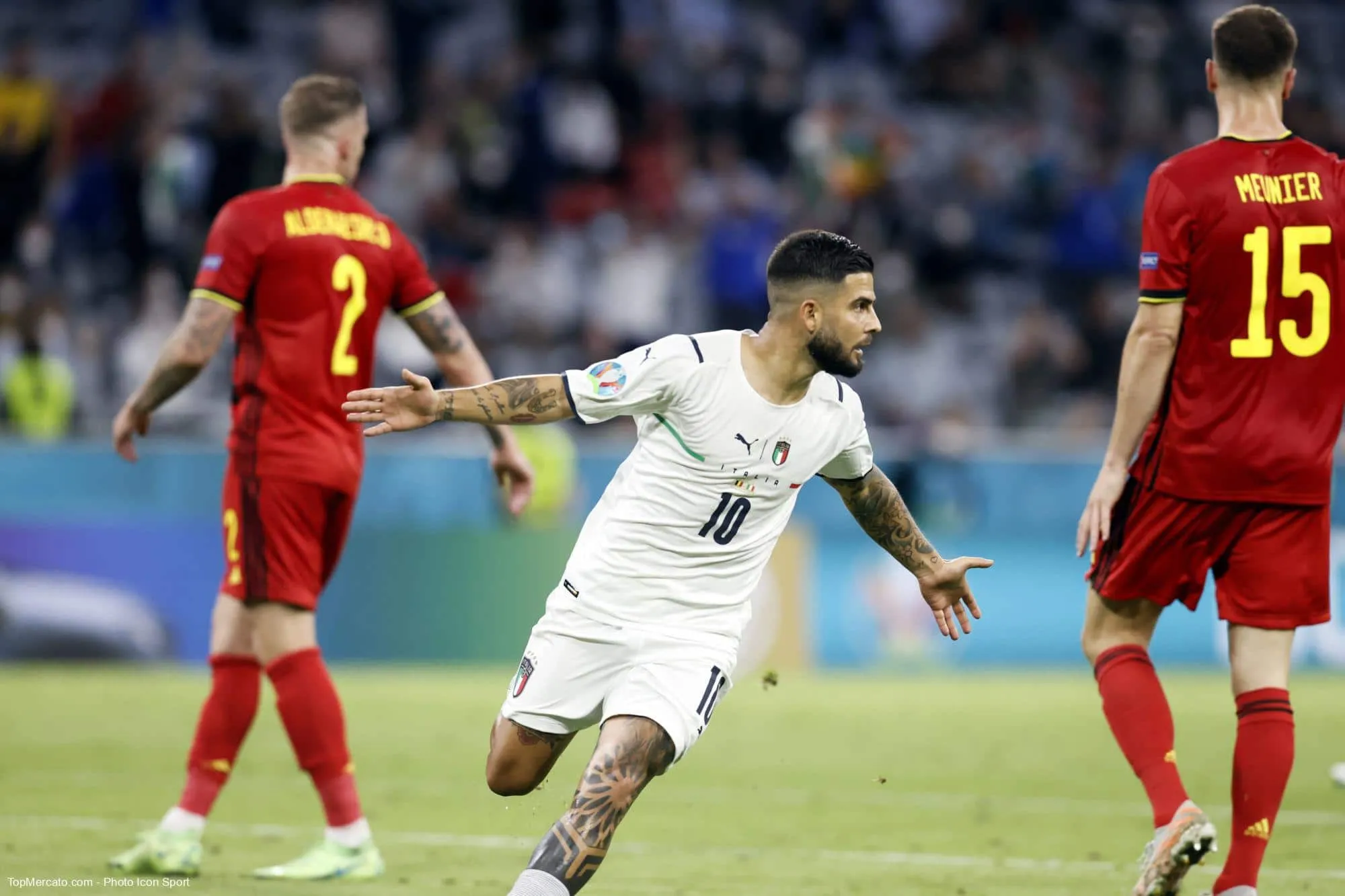 Lorenzo Insigne, Belgique - Italie
