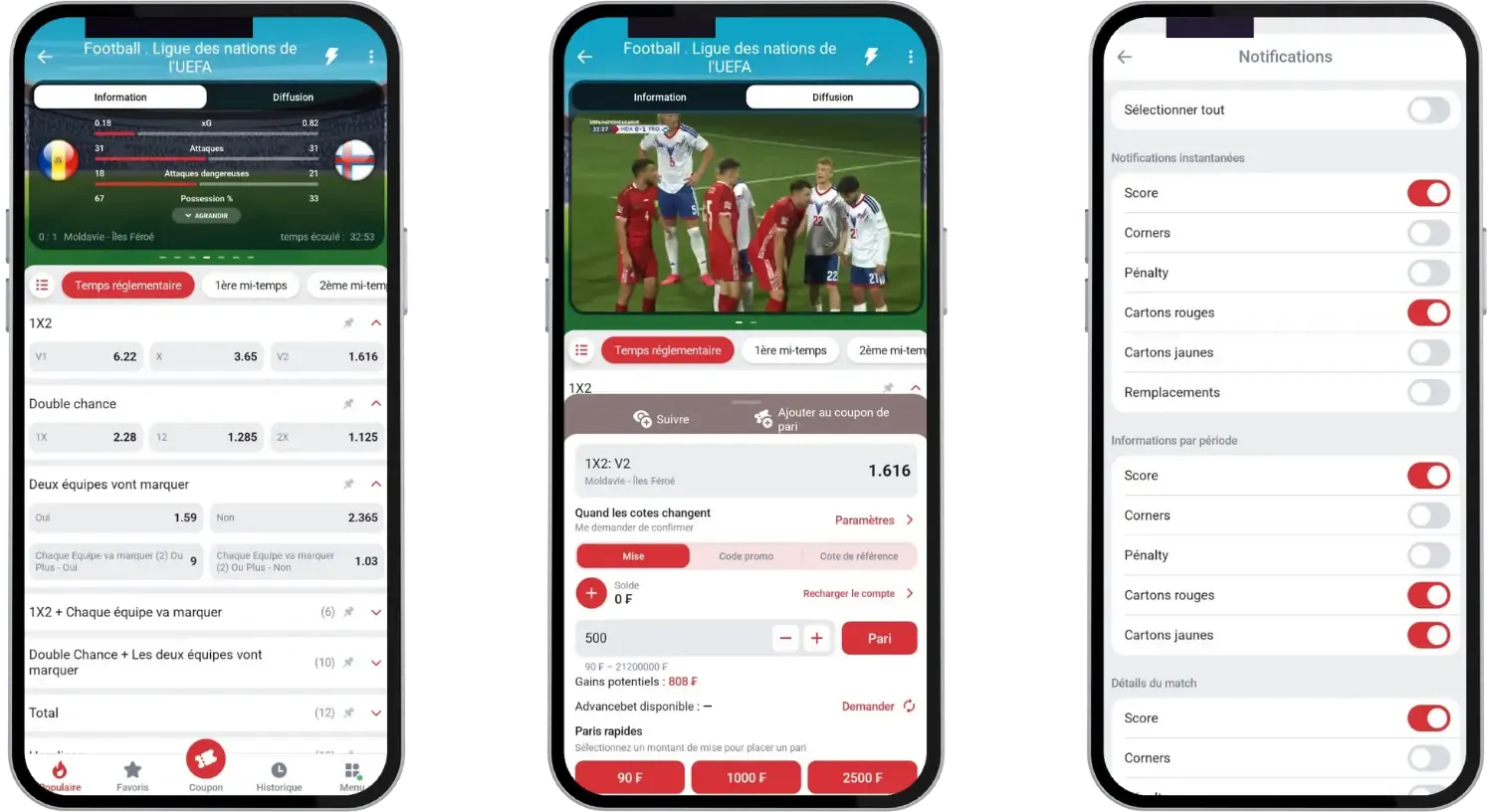Streaming live et stats application 888starz