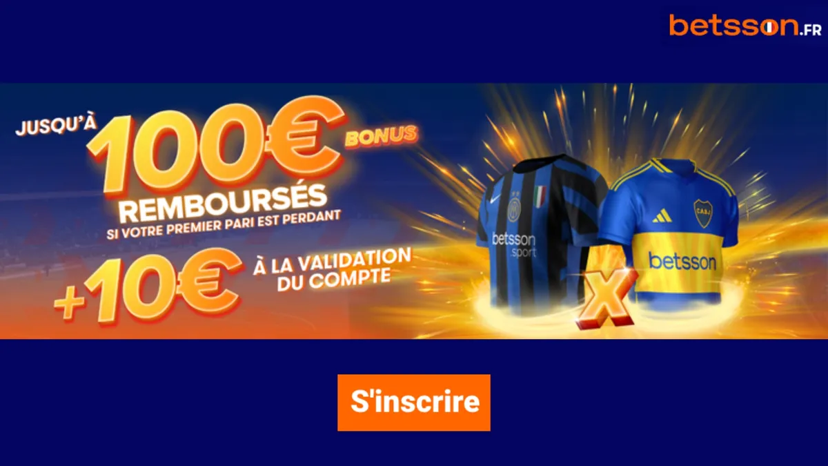 Débloquez le bonus de bienvenue Betsson 100 € + 10 € sans dépôt