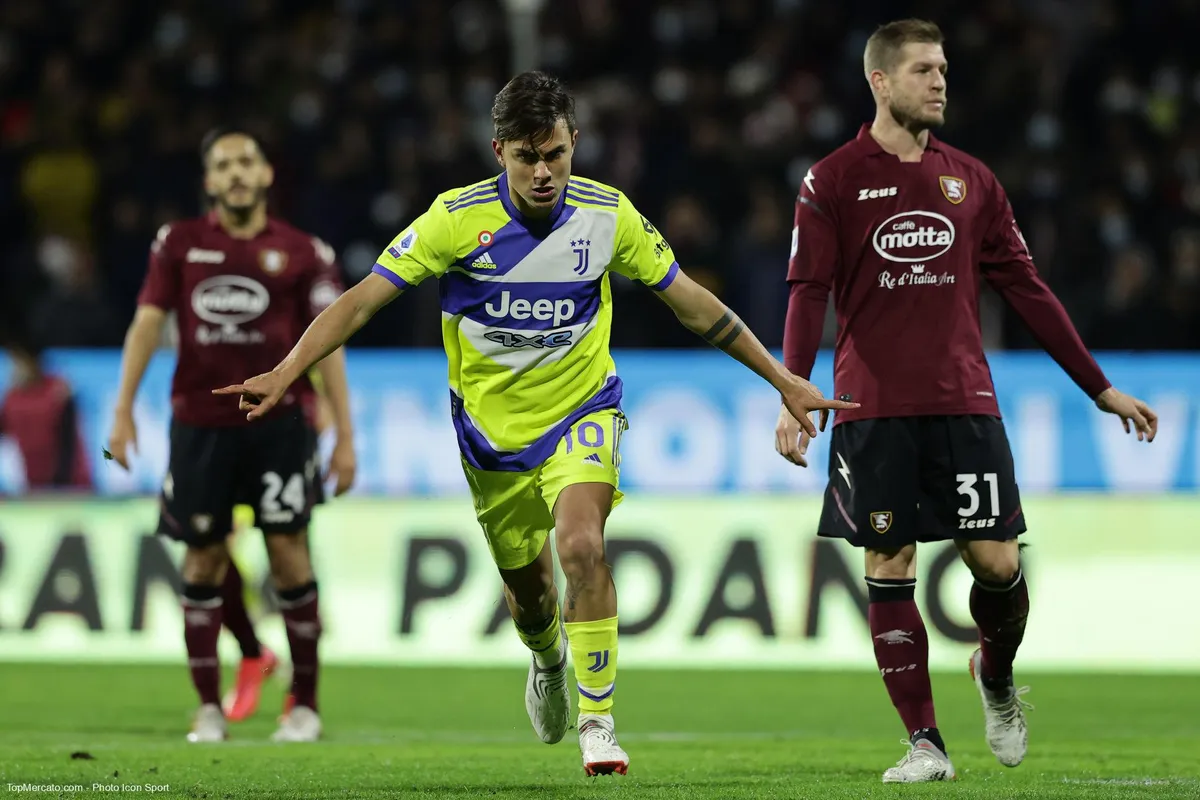 Paulo Dybala, match Salernitana-Juventus Turin