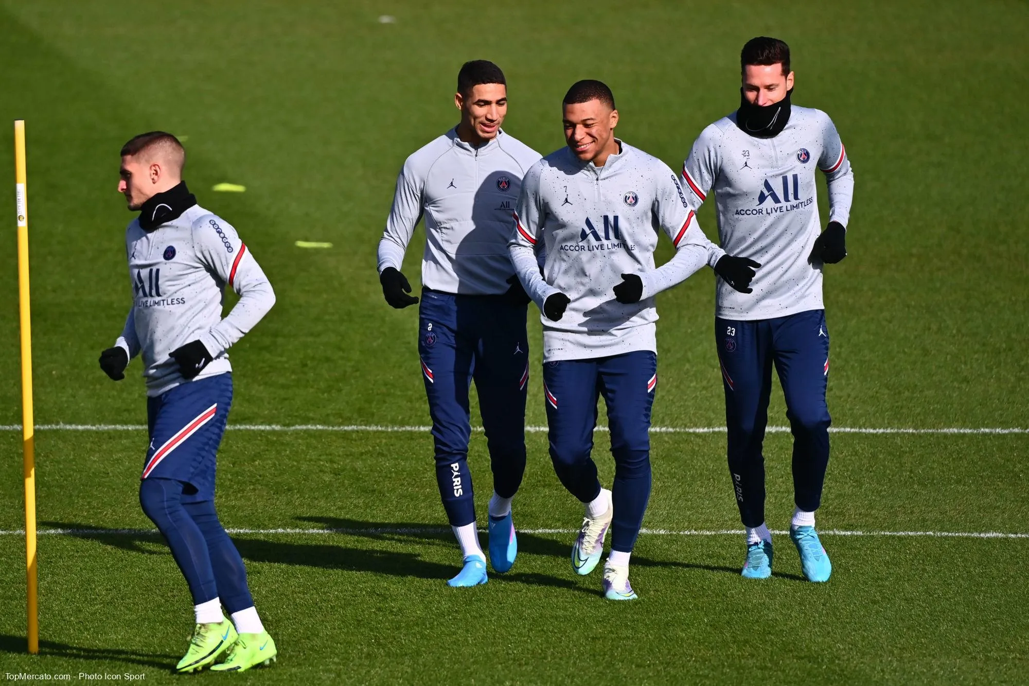 Marco Verratti Achraf Hakimi Kylian Mbappé Julian Draxler PSG Paris