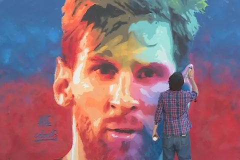 Barça : une fresque en l’honneur de Messi