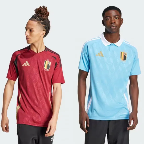 Maillot Belgique Euro 2024 domicile extérieur