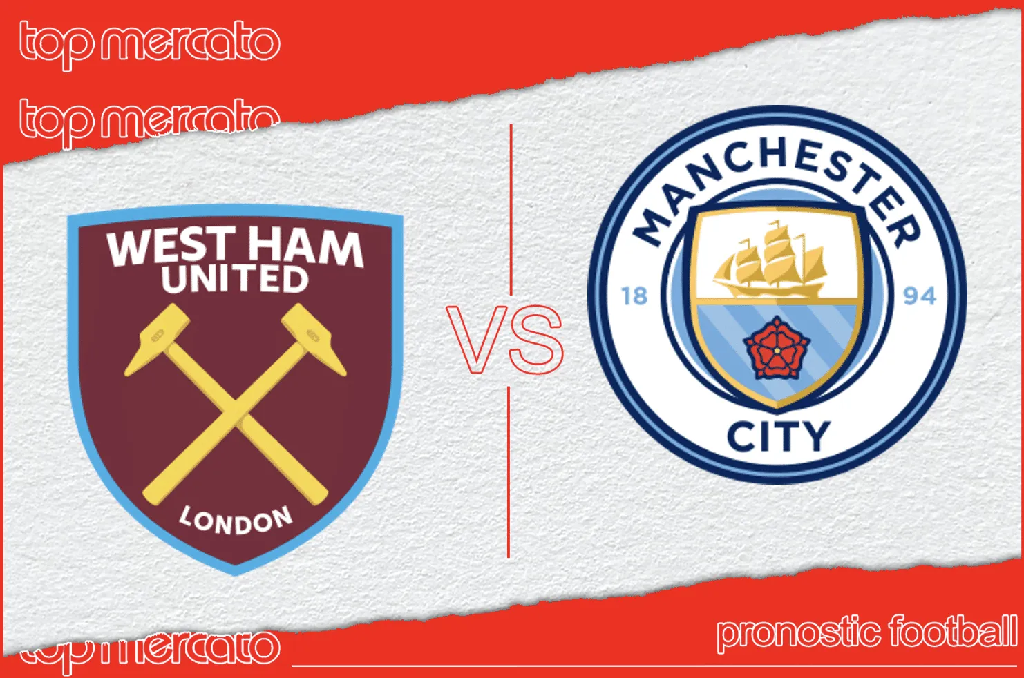 Pronostic West Ham Manchester City
