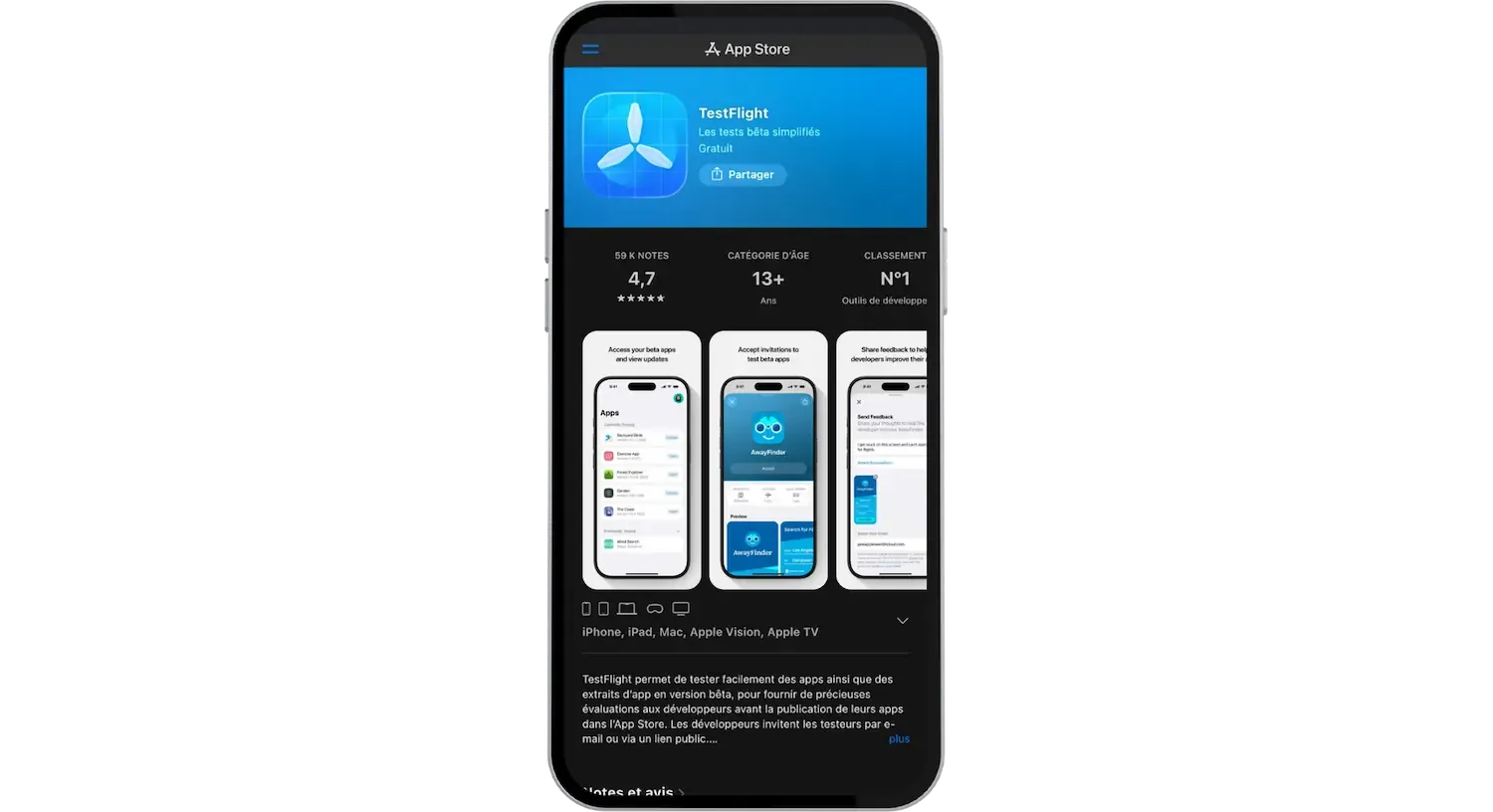 TestFlight pour télécharger Megapari APK iOS