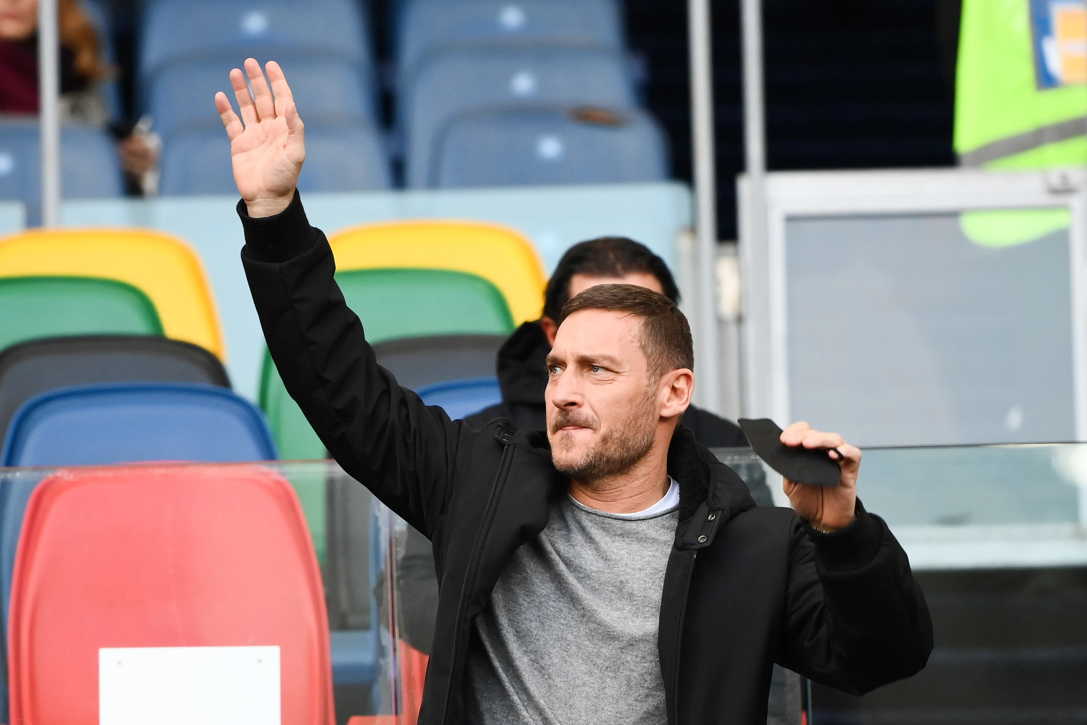 Francesco Totti il y a quelques mois dans les travées de l'Olimpico de Rome