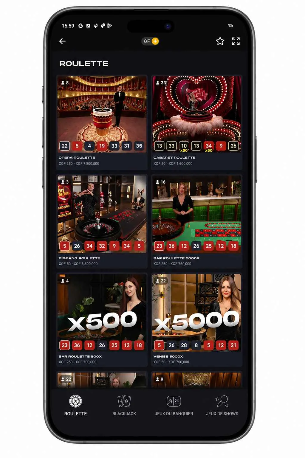 Avis casino en direct Melbet