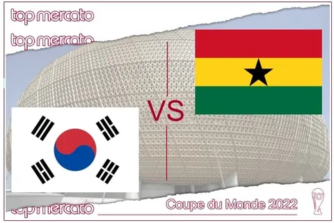 Pronostic Corée du Sud-Ghana et meilleures cotes à jouer