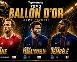 Le Top 12 des favoris du Ballon d’Or 2026
