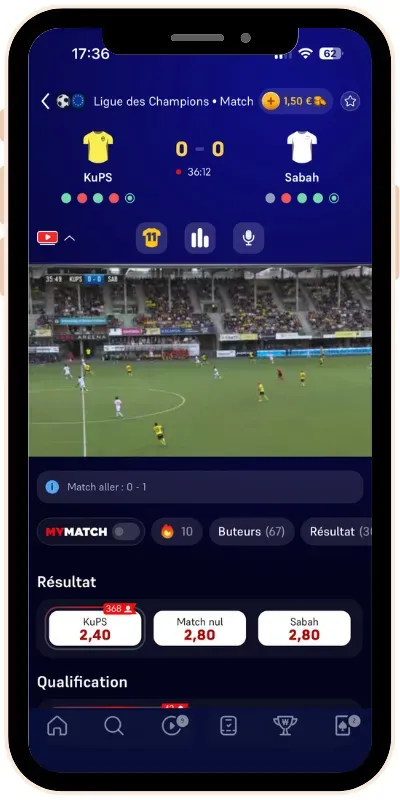 Diffusion d’un match en direct sur la Winamax TV le 28 juillet 2026