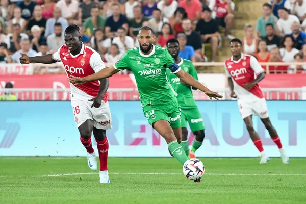 Breel Embolo Yunis Abdelhamid ASSE Saint-Etienne AS Monaco