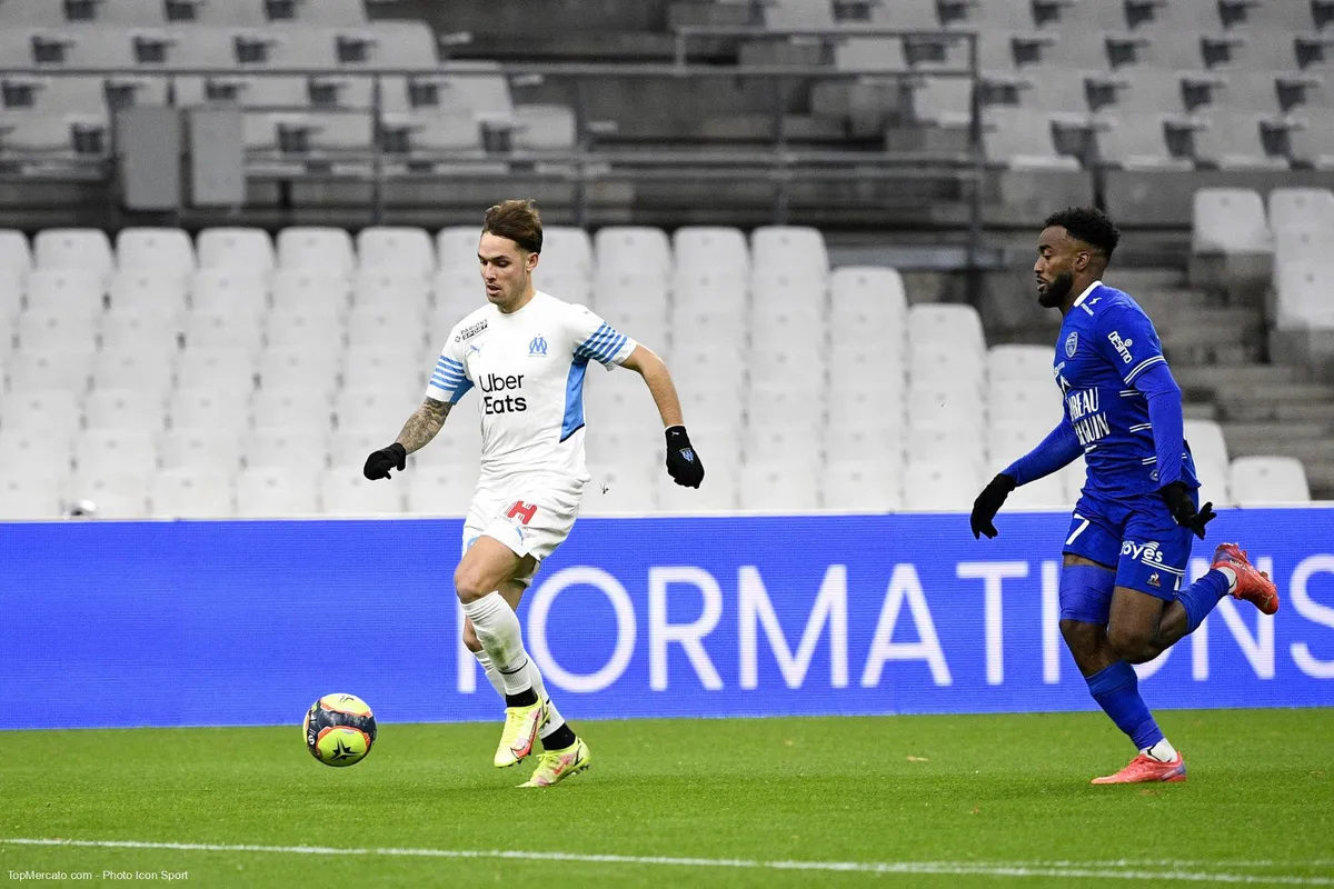 Pol Lirola, match OM Olympique de Marseille-ESTAC Troyes