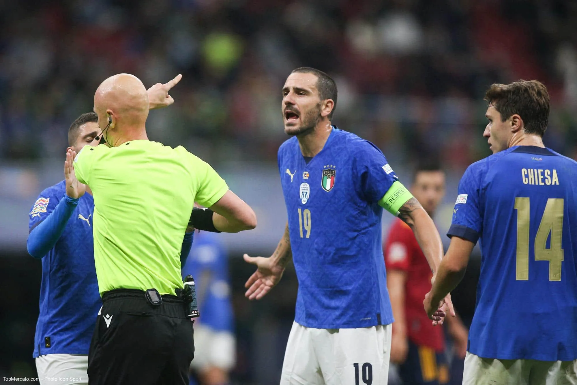 Leonardo Bonucci, match Italie-Espagne
