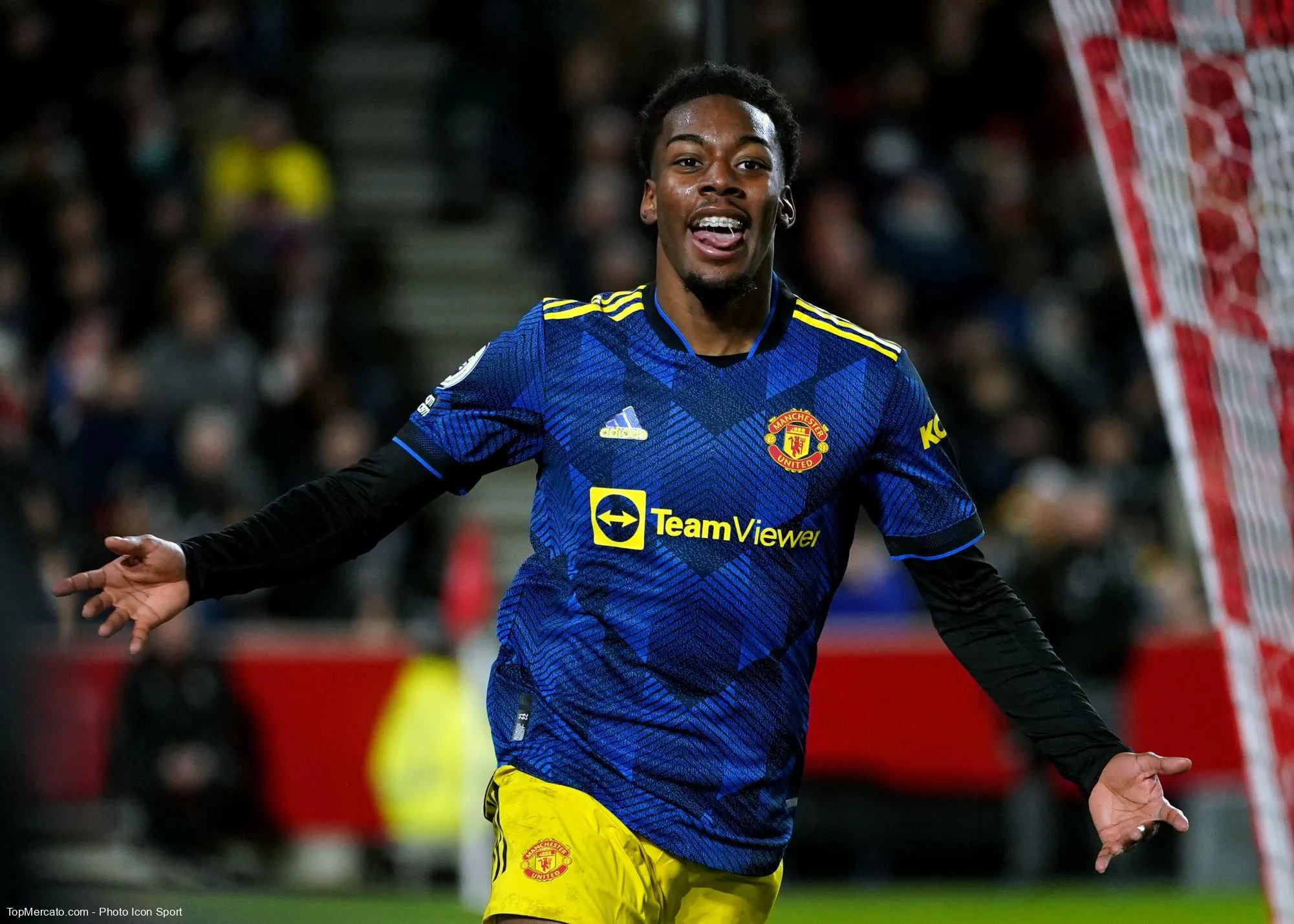 Anthony Elanga, match Brentford-Manchester United