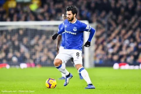 Everton : André Gomes à l’entraînement