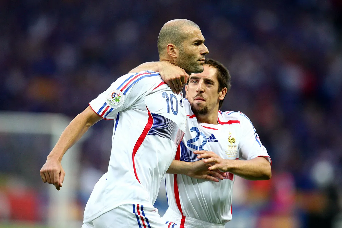 Zinédine Zidane Franck Ribery Equipe de France