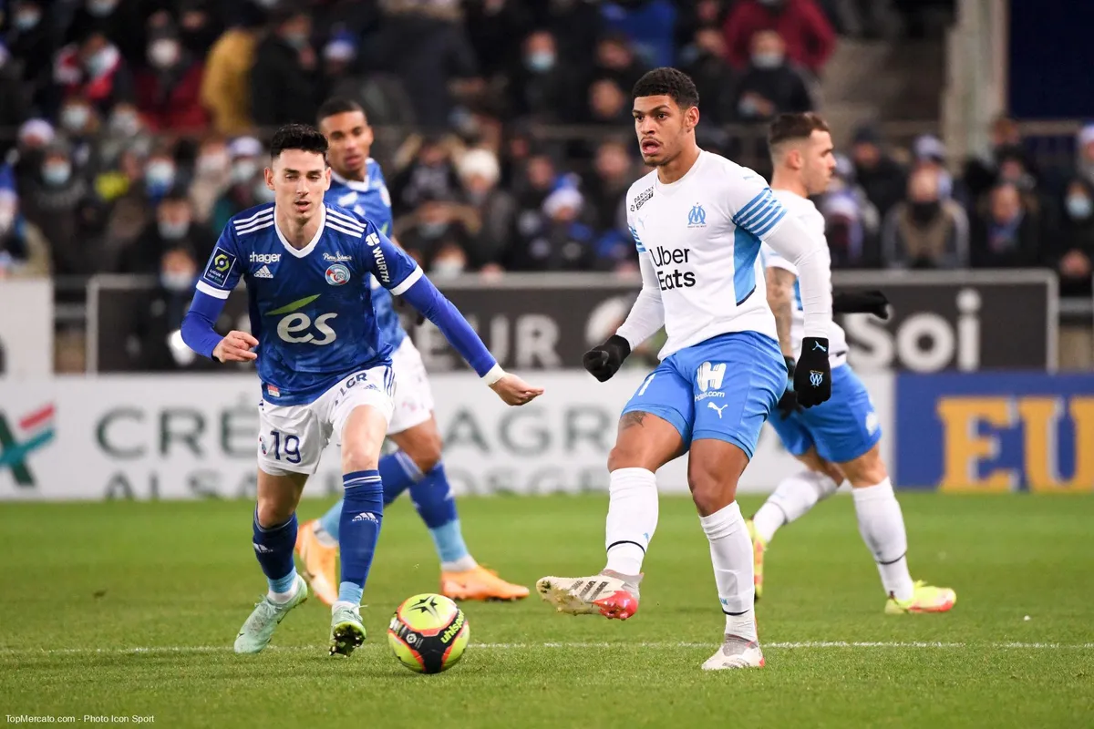 Luis Henrique, match RCSA Strasbourg-OM Olympique de Marseille