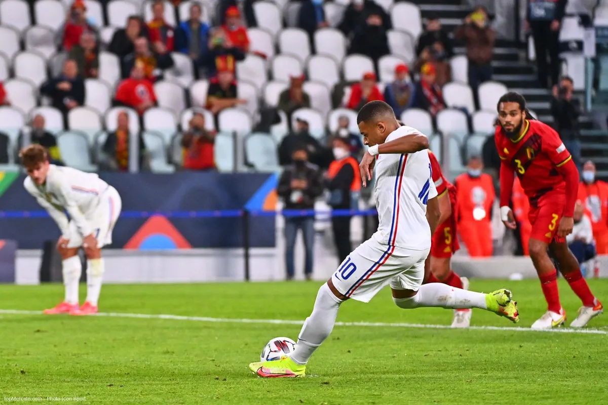 Kylian Mbappé, match France-Belgique