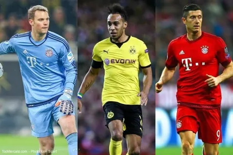 Neuer, Aubameyang, Lewandowski… L’équipe-type de la saison en Bundesliga
