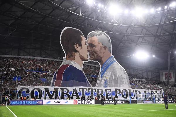 Tifo Fabrizio Ravanelli OM PSG