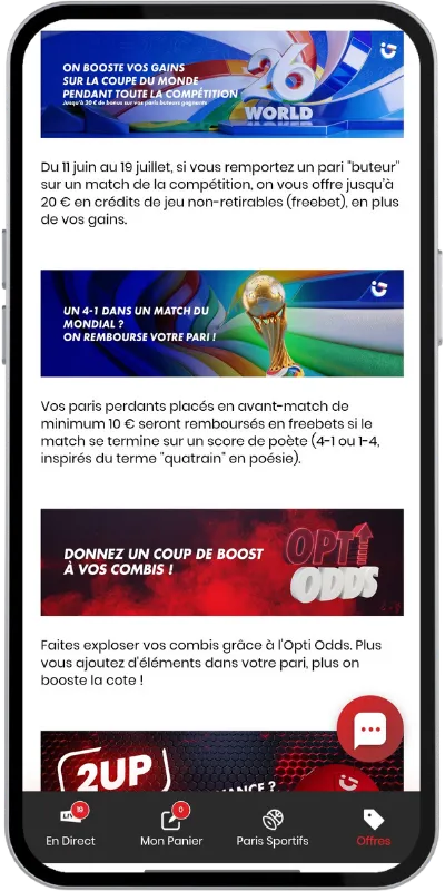Liste des promotions disponibles le 25 juin 2026 sur Circusbet