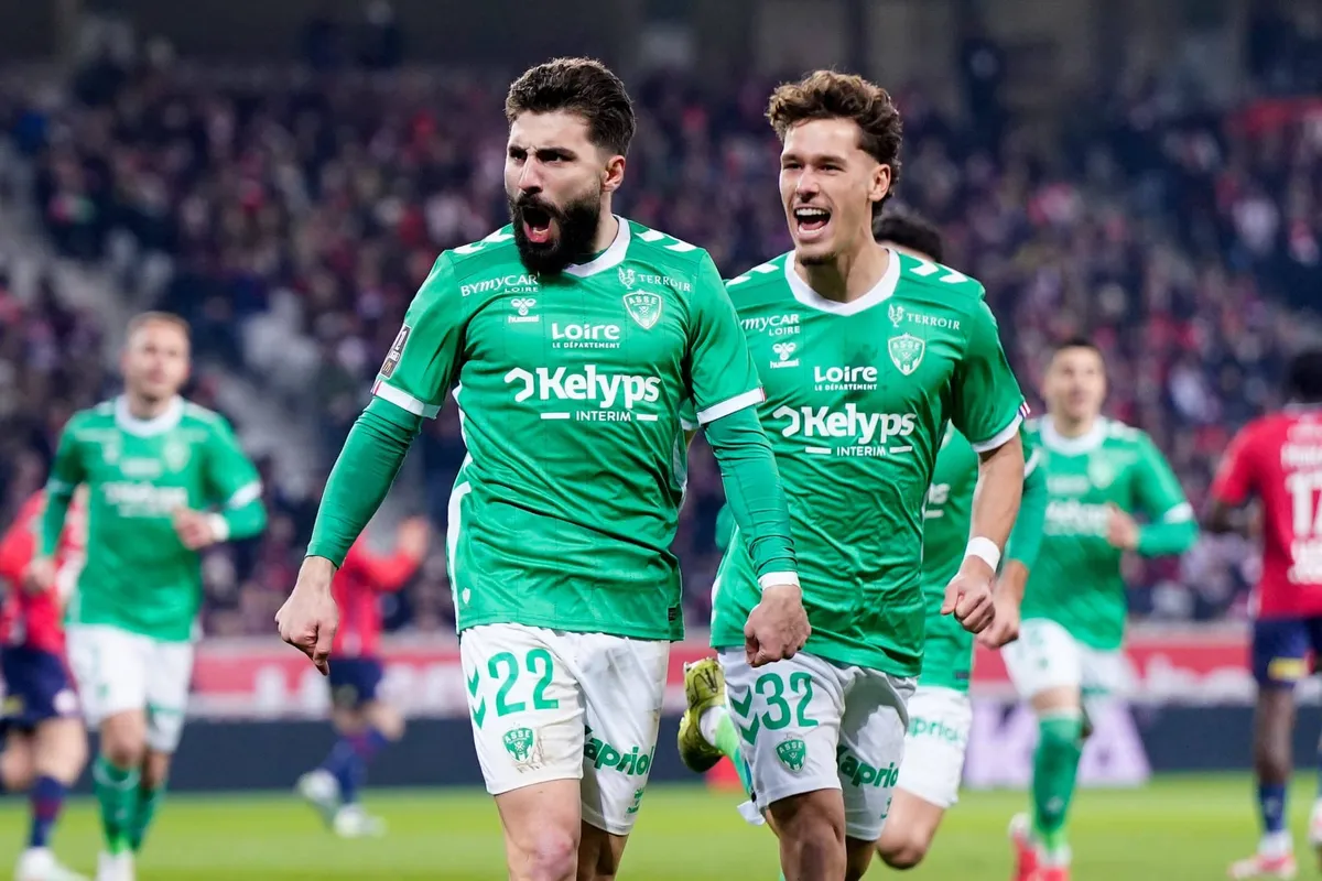 Zuriko Davitashvili Lucas Stassin ASSE Saint-Etienne