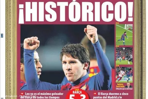 La presse espagnole salue l’exploit de Messi