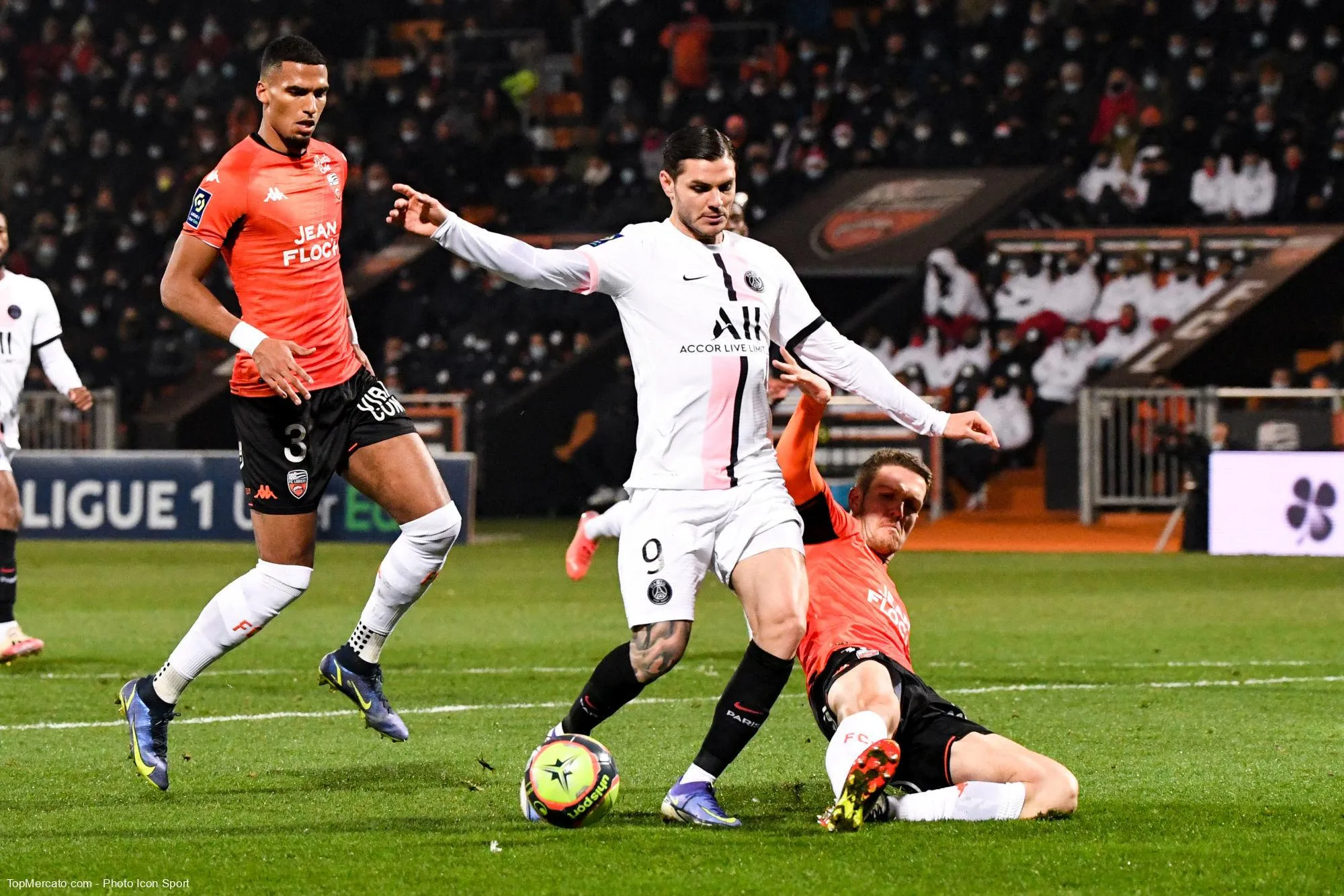 Mauro Icardi, match FC Lorient-PSG Paris Saint-Germain