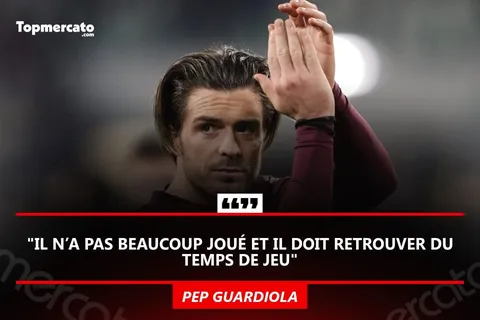 Mercato Manchester City : les 4 favoris pour recruter Jack Grealish