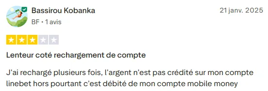 Avis Truspilot sur les dépôts