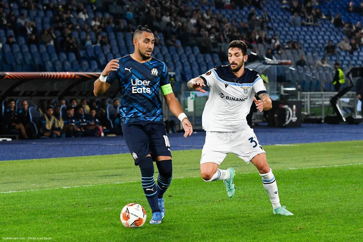 Dimitri Payet et Danilo Cataldi, match Lazio Rome-OM Olympique de Marseille