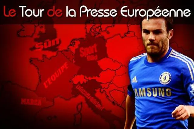Mata rouge de bonheur, un Ukrainien pour remplacer Ménez, le Milan AC tenté par Essien. Le Tour d’Europe de la presse