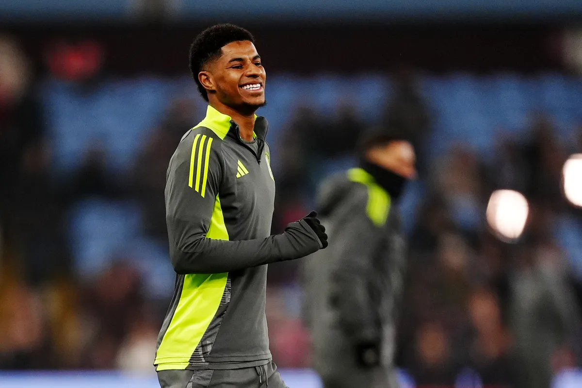 Marcus Rashford Aston Villa