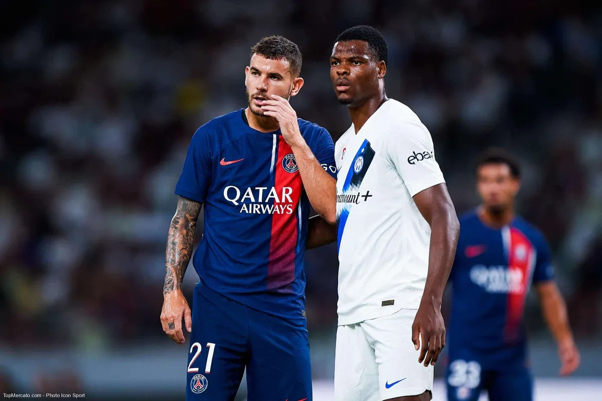 Lucas Hernandez Denzel Dumfries PSG Inter