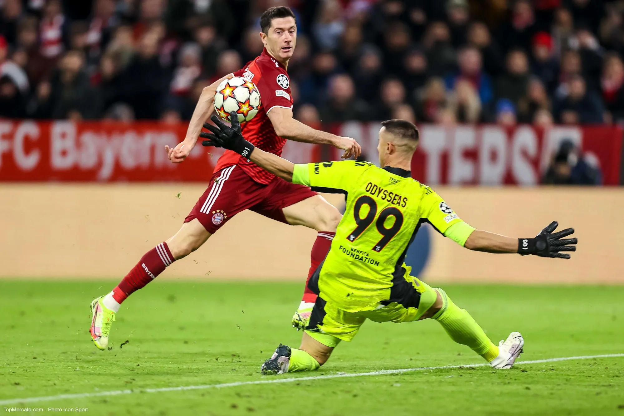 Robert Lewandowski, match Bayern Munich - Benfica Lisbonne
