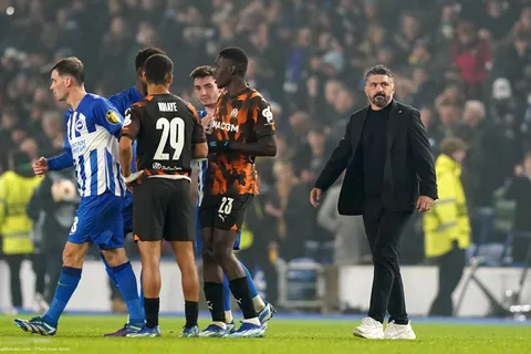 OM : “Brighton n’a rien volé”, Gattuso cash avec ses joueurs après la défaite