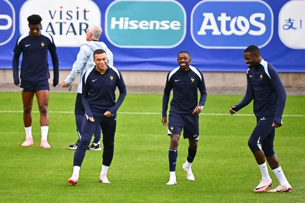 Kylian Mbappé Ousmane Dembélé Marcus Thuram Equipe de France