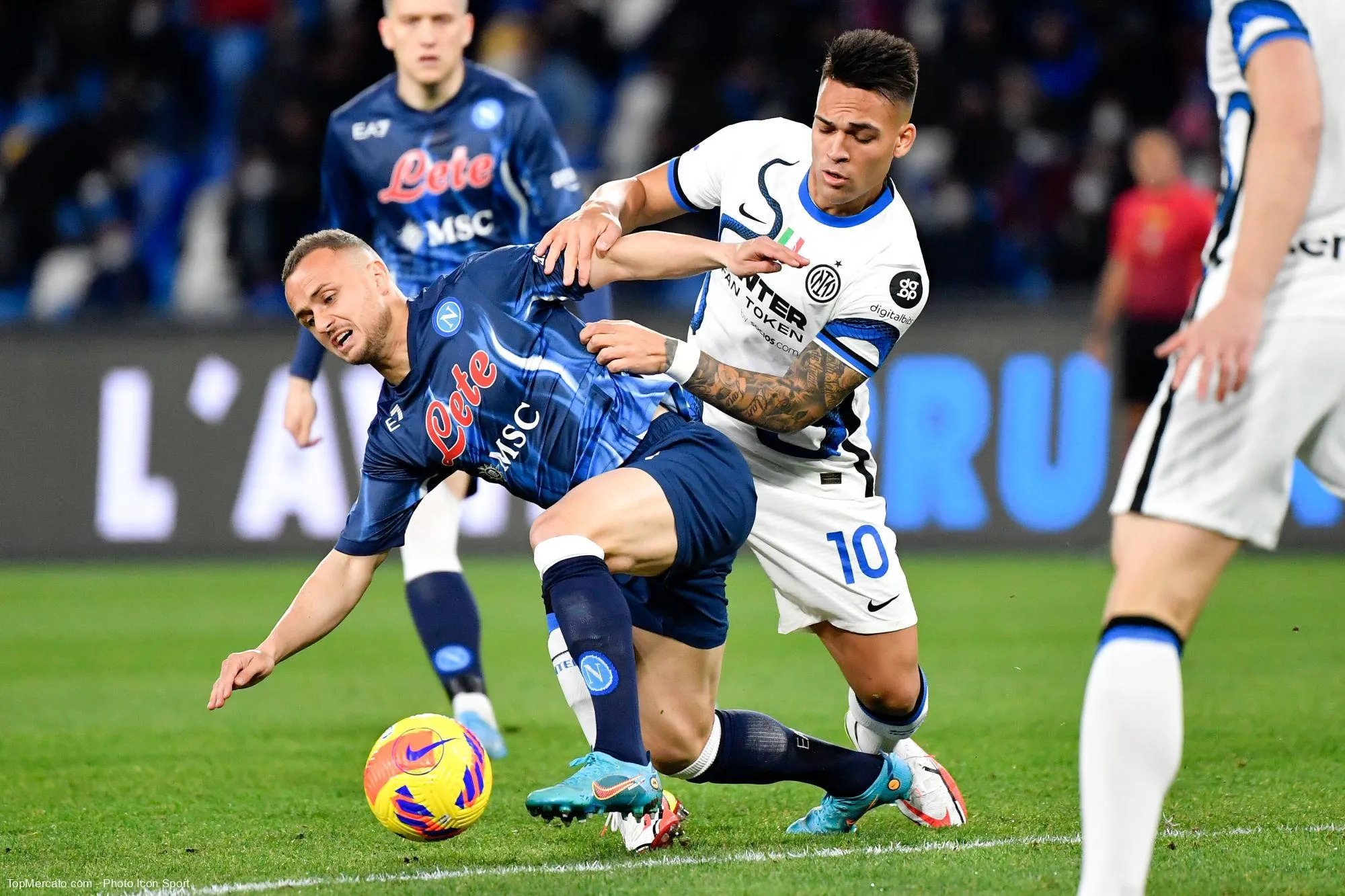 Lautaro Martinez, match Naples-Inter Milan