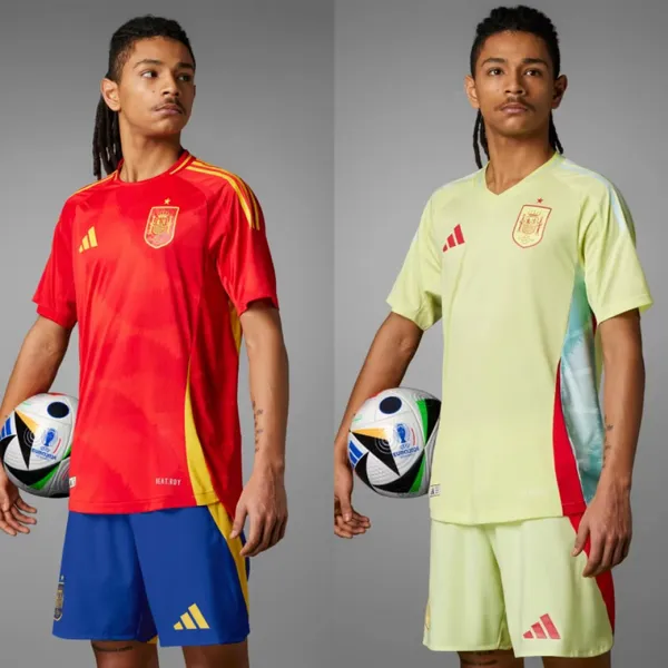 Maillot Espagne Euro 2024 domicile extérieur