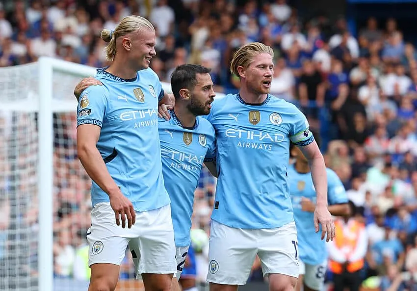 Haaland, De Bruyne, Silva