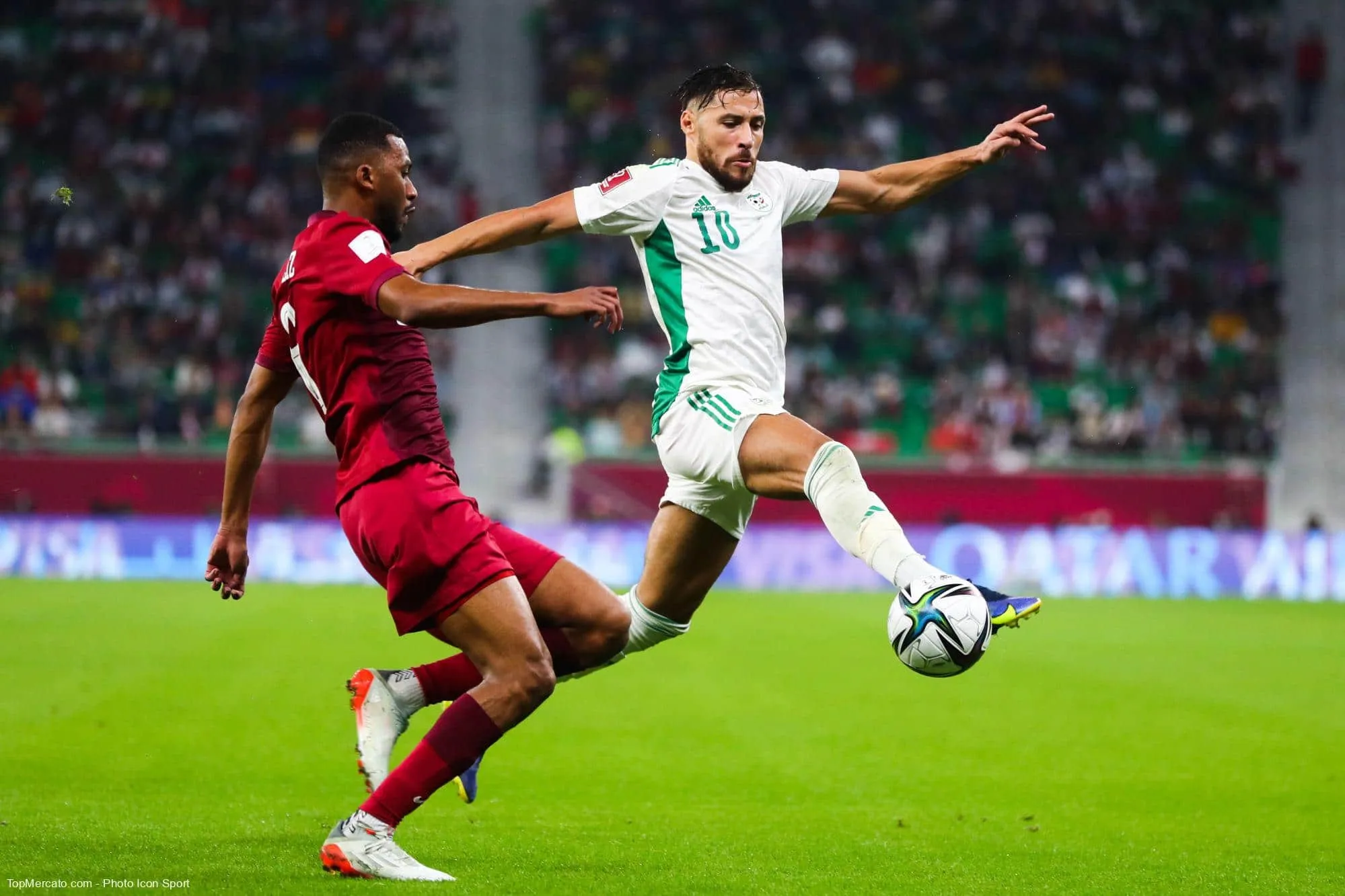 Youcef Belaïli match Qatar Algérie
