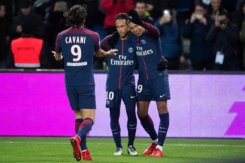 Edinson Cavani, Neymar, Kylian Mbappé, Paris Saint-Germain