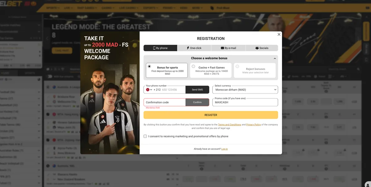 S'inscrire sur Melbet avec le code promo exclusif MAXCASH