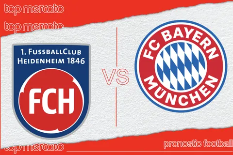 Pronostic Heidenheim – Bayern Munich et meilleures cotes à jouer