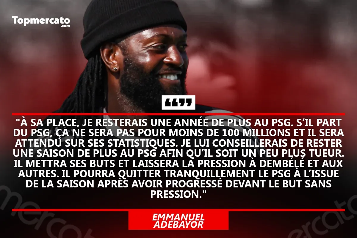 Emmanuel Adebayor, Bradley Barcola