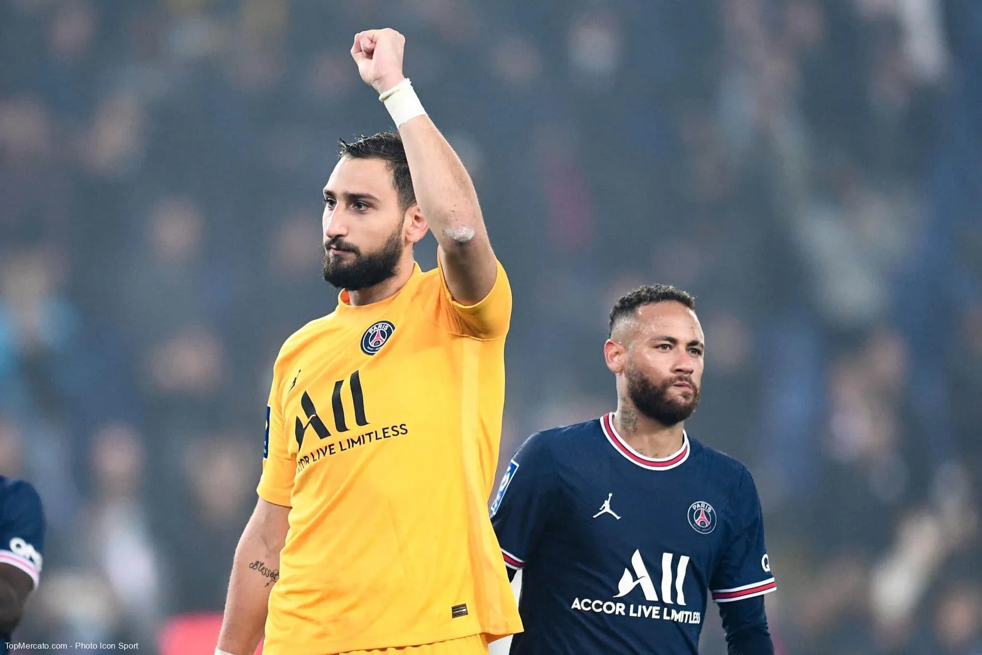 Gianluigi Donnarumma et Neymar, PSG Paris Saint-Germain