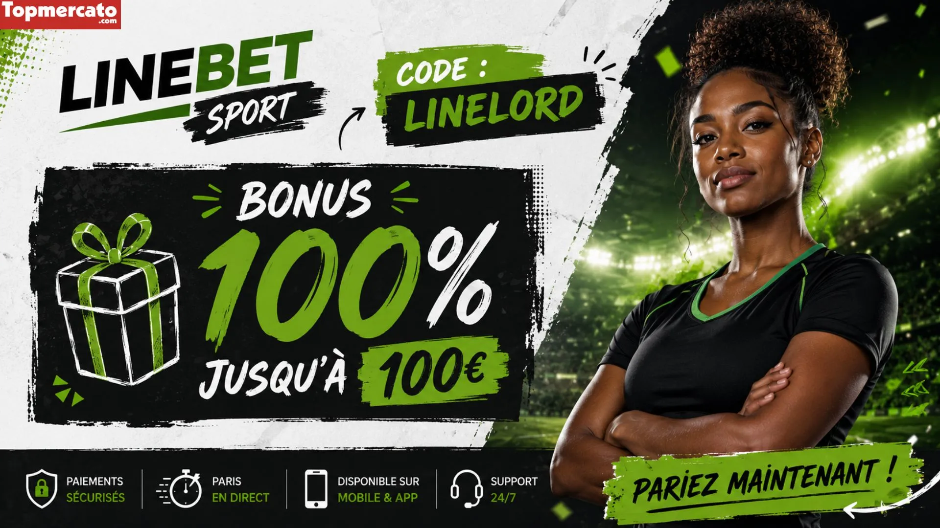 Obtenez un bonus de 200€ avec le code promo Linebet pour le sport