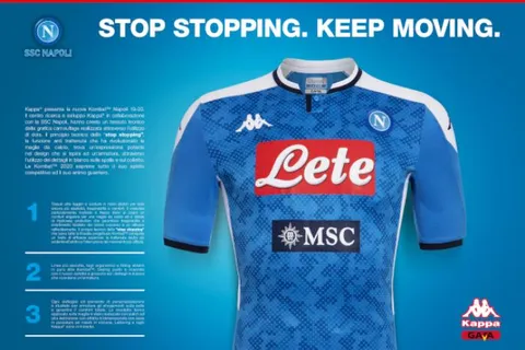 Naples : le maillot “home” de la saison 2019-2020 révélé