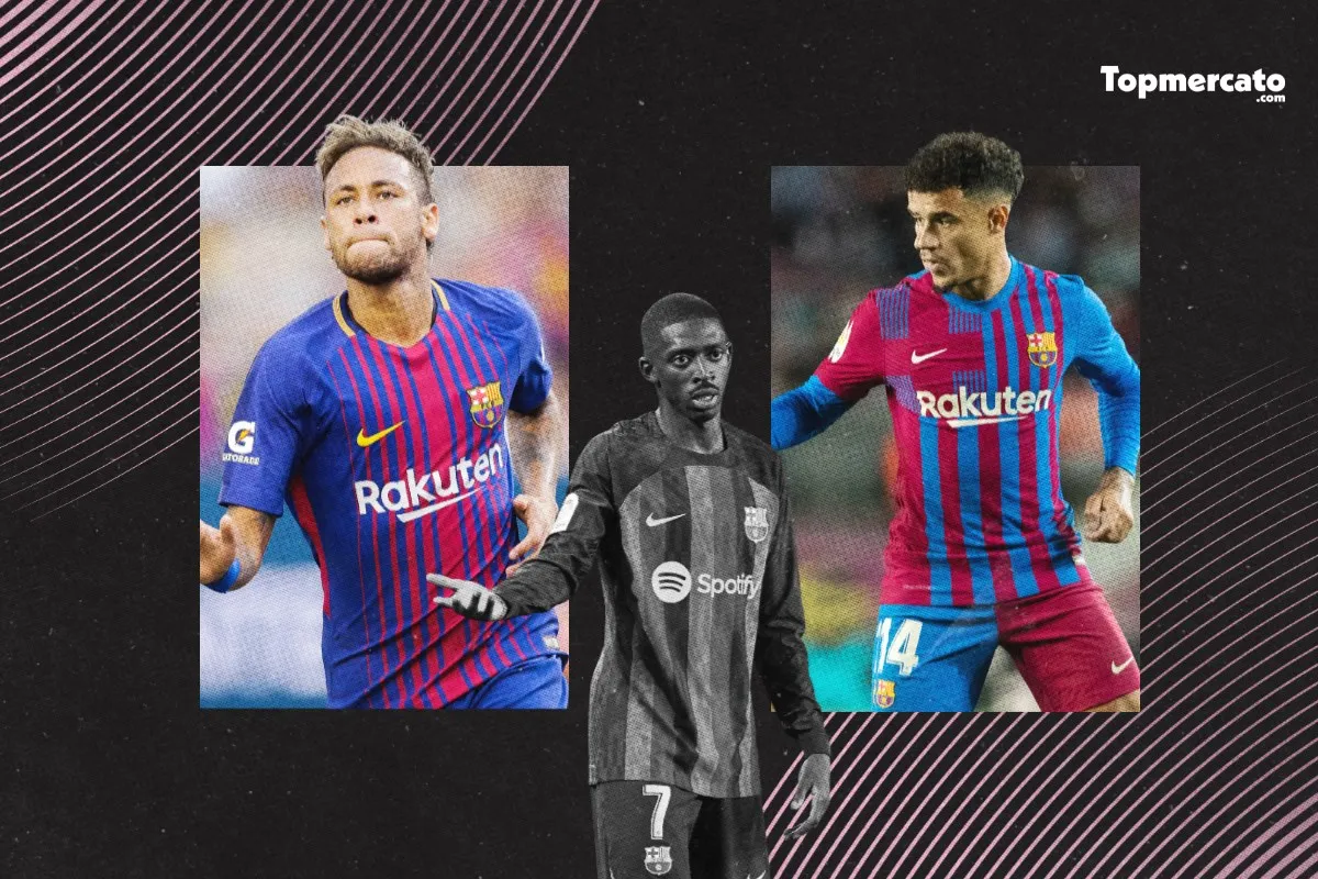Les 10 transferts records de l’histoire du mercato du Barça